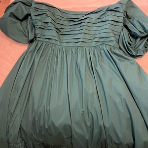 ABERCROMBIE PUFF SLEEVE MIDI DRESS